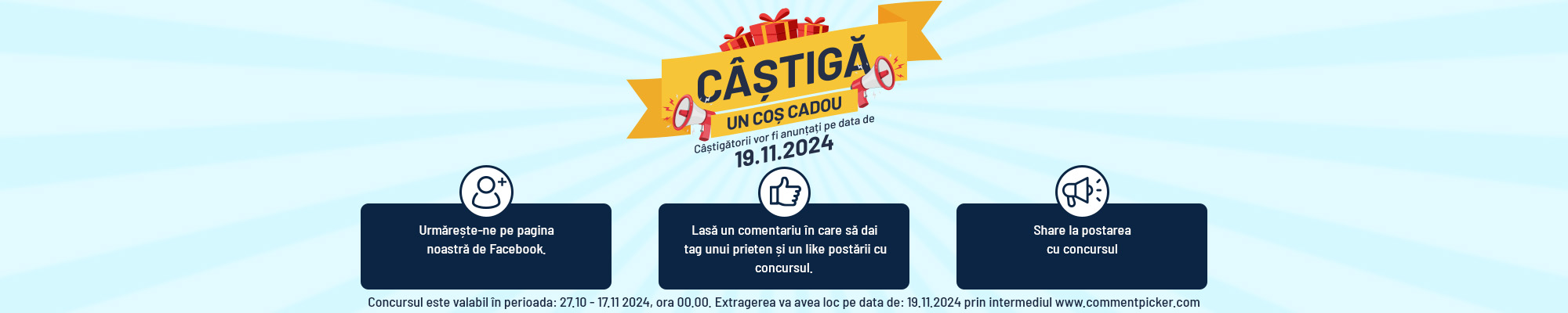 Reduceri de pana la 40% la toate cutiile si cosurile cadou