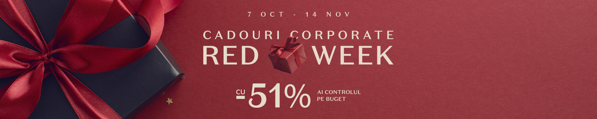 Reduceri de pana la 40% la toate cutiile si cosurile cadou